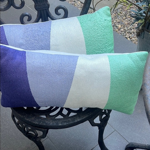 Colorful Striped Throw Pillows 2 - Picture 2 of 5